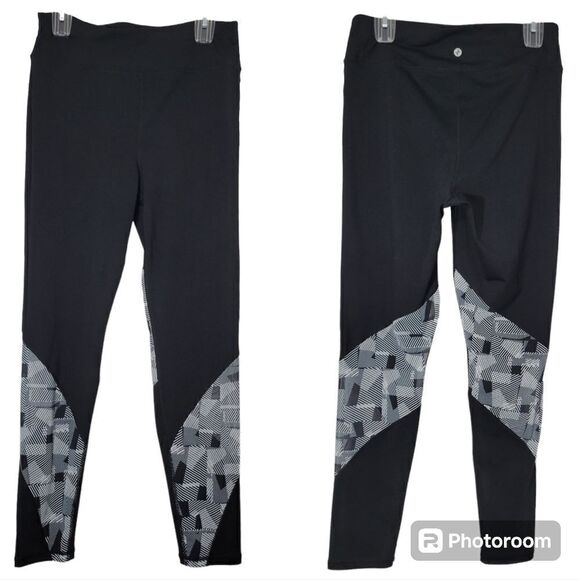 Jockey black leggings with mesh design - Picture 1 of 11